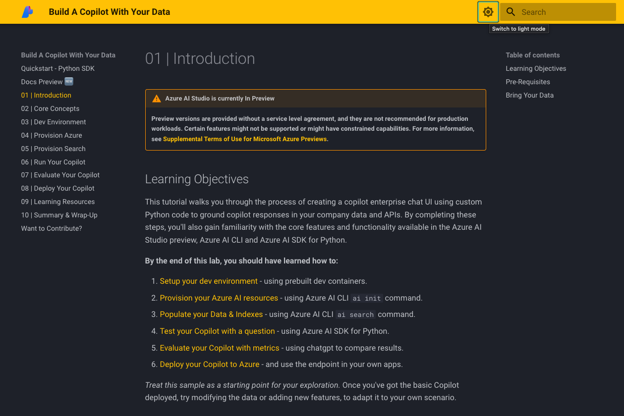 Dark Theme