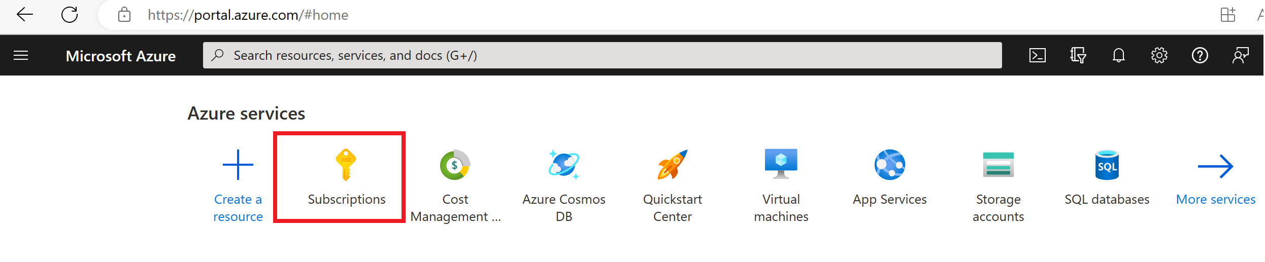 Azure subscription icon